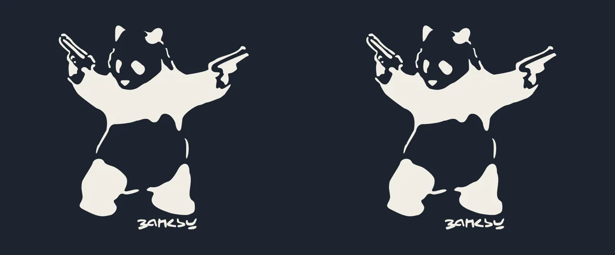 Panda with Guns mug